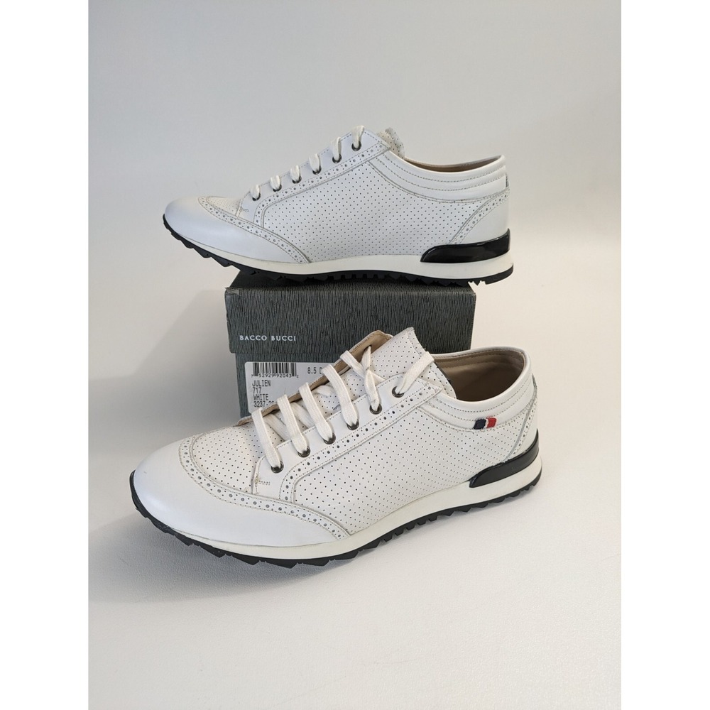Bacco Bucci Men's Julien Sneakers, 8.5 White